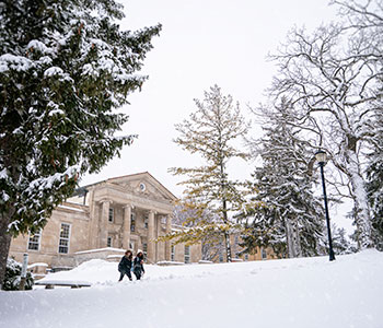 Winter on campus. Link to Gifts That Protect Your Assets